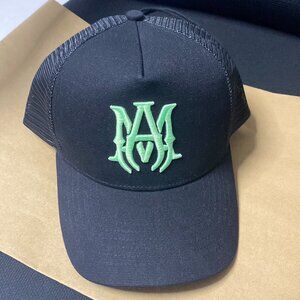 AMIRI Ma Trucker Hat Black Green